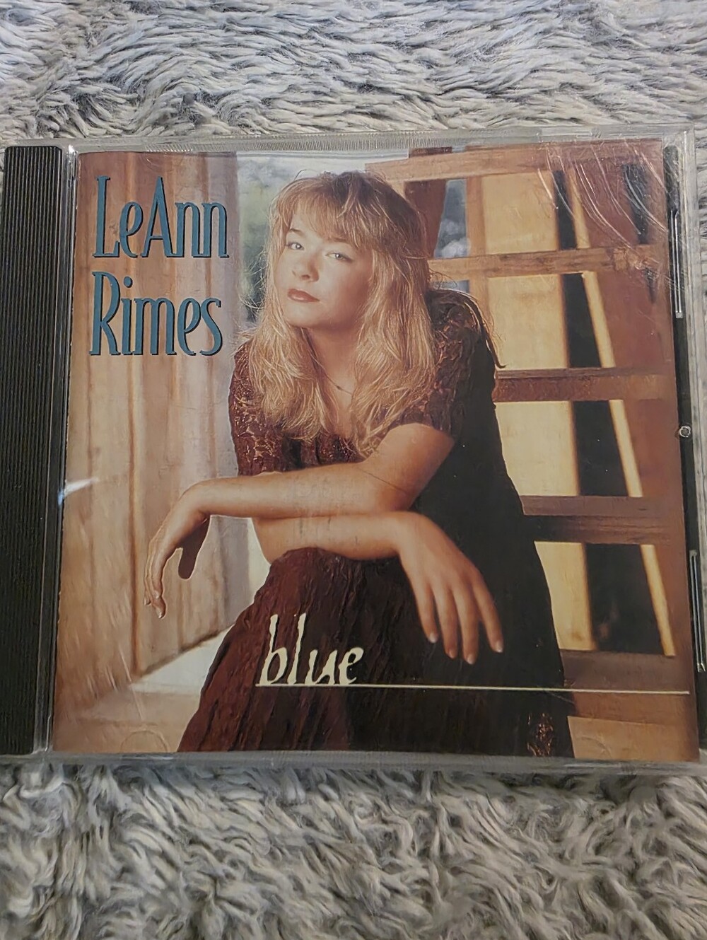 LeAnn Rimes "Blue" CD — Brown & Cream Album Cover 1996